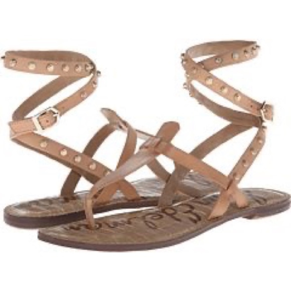 Gabriela Studded Ankle Wrap Sandal